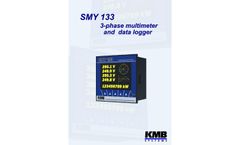 SMY 133 - 3-Phase Multimeter and Data Logger Datasheet