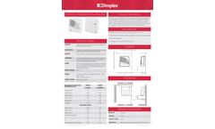 Dimplex - Model FX20VE - Downflow Fan Heater with Pullcord and Timer - Brochure