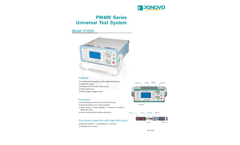 Ponovo - Model S100A - Single Phase Relay Tester - Brochure