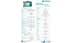 Ponovo - Model POM2-3243 - Protection Relay Test - Datasheet