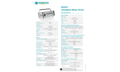 Ponovo - Model NF801 - Intelligent Relay Tester - Datasheet