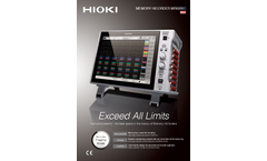 Hioki - Model MR8740T - Memory Hicorder -	 Brochure