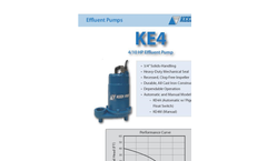 Model KE4 - 4/10 HP Effluent Pump- Brochure