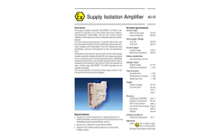 Model AD-STVEX 710 GVD - Isolation Amplifier Brochure