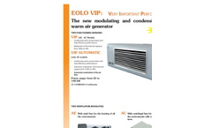 EOLO VIP - - Suspended Modulating Hot Air Generator with Condensation Brochure