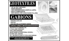 GEOSYNTHETICS, GEOTEXTILE, GEOBAGS AND GABIONS - GEOTEXTILE & GABIONS NIGERIA LTD
