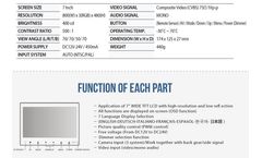 Camos - Model CM-709M1 - 7" Wind0w Type Light-Duty Digital Monitor