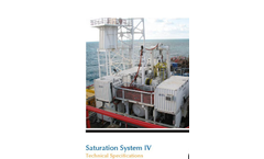 Model SAT IV - 6-Man Saturation Diving System - Brochure