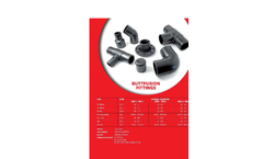 Model SDR - Buttfusion Fittings Brochure