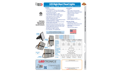 LEDtronics - Model HPF003-0600W30D-XPW-101D - LED High Mast Luminaires Brochure