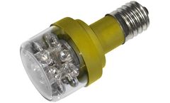 LEDtronics - Model BBL601-04-01 - LED Beacon Bulbs, E17 Screw, 2-Tier, 24Vdc, Super Yellow