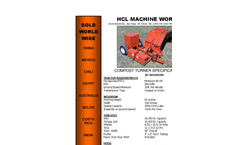 HCL - Windrow Compost Turner - Specification Sheet