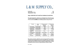 LM200 200 lb - Grab Tensile Woven Stabilizat ion Geotextile Fabric - Specification Sheet