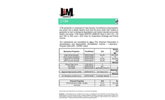 L & M - Model 2199 - High-Tenacity Monofilament Polypropylene Yarns - Datasheet
