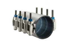 JCM Industries - Model 132 - Universal Clamp Coupling All Stainless Steel - Extended Range - Cast Lug