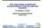Challenge in Mercury Accountability for Oil & Gas Sources ICMGP 2022 Lecture Mercury in Oil and Gas - Video