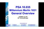 PSA 10.035 Millennium Merlin 1631 General Overview (Mercury) - Video
