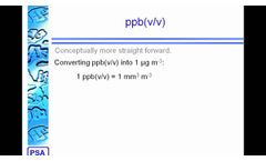 Mercury Gas Phase Concentration Units - Video