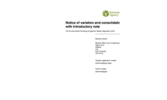 Albion Lane Composting & Soil Manufacture Permit - Brochure