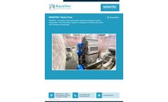 Aqualitec - Model Washtec - Heavy Duty Automatic Washer/Compactor Screw Equipment -Brochure