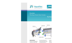 Aqualitec - Model Drumtec - Internally Fed Rotating Drum Screen - Brochure