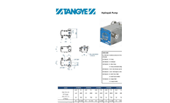 Tangye -  Hydrapak Pump - Tech Spec