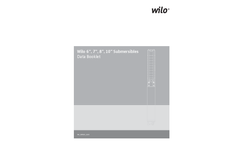 Wilo - Model SPI 6"-10" - Stainless Steel Subermsible Well Pumps Brochure