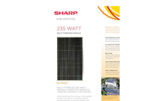 Sharp - ND-235QCJ - Solar Panels Brochure