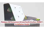 Platipus S8 Percussion Driven Earth Anchor (PDEA®) Installation Guide - Video