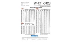 Nibco - Model Ftg x C - Wrot-606-2 - 45 Fitting Elbow - Brochure