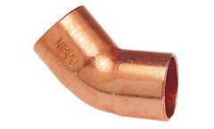 NIBCO - Model C x C - Wrot- 606 - 45-Degree Copper Fitting Elbow for Plumbing Applications