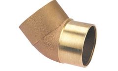 Nibco - Model Ftg x C - Cast - 706-2 - 45-Degree Bronze Fitting Elbow for Plumbing