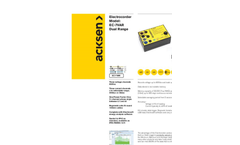 Acksen - Model EC-2VA - Electrocorder -Power Logger and Energy Recorder -  Brochure