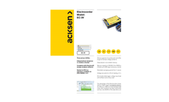 Acksen - Model EC-3V - Electrocorder -Three Phase Voltage Recorder - Brochure