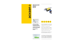 Acksen - Model EC-2V - Electrocorder -Voltage Logger - Brochure