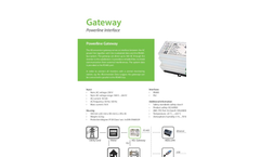 Model PLC - System Monitoring with Powerline Brochure