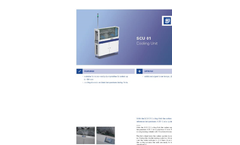 Model SCU 01 - Cooling Unit Datasheet