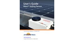 Atonometrics - Mars Optical Soiling Sensor - Brochure