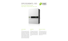 Chint Power - Model CPS SCA50KTL-DO - String Inverter - Datasheet