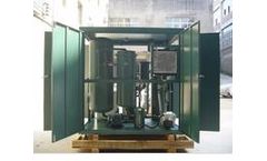 Zhongneng - Model TYA Series - Water Proof Lubricating Oil Purification Machine for Black Lube Oil