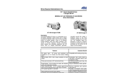Dynamatic - Model AT - Variable Speed Air Cooled Drives Specifications - Brochure
