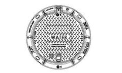 EJ-Group - Model 001040111L01 - 4" Tall Pent Head Cam Locking Hinged Manhole Assembly