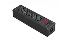 Bulgin Elektron - Model PXD301-PXD303-PXD306 Series - 5 Shuttered Outlets IEC Distribution Unit