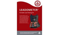 Trace2o - Model HMPB100 - Leado Meter - Fully Portable Kit  - Brochure