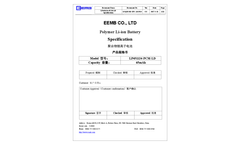 EEMB - Model Li - Polymer Rechargeable Battery Brochure