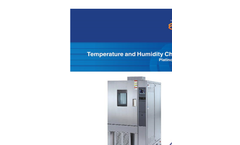 Espec - Model Platinous Series - Environmental Test Chambers  - Brochure