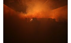 Smoke generator device for hot fire training