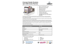 Concept Spirit - Model 900 - Smoke Generator - Brochure
