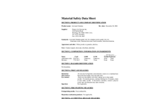 Activated  Alumina -100F MSDS