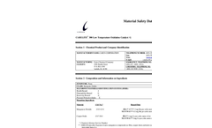 CL 300 Low Temp Oxid Catalyst G MSDS